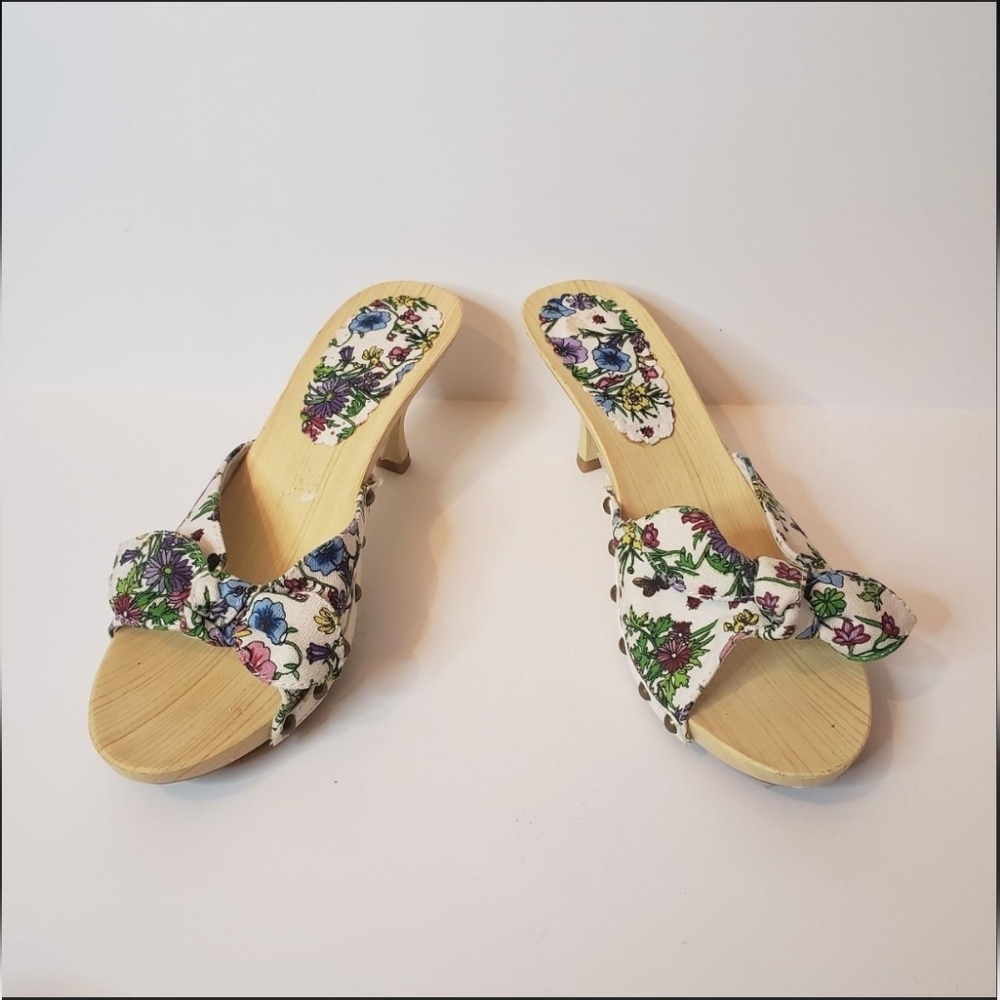 Floral Women's Mules Size 6 Summer Shoes Like Candies Shoes